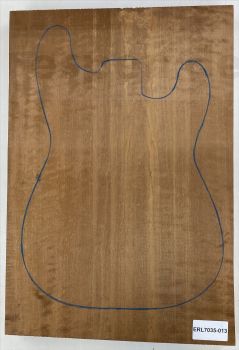 Body Alder, European Curly, Choco, 1-pc., Unique Piece #013